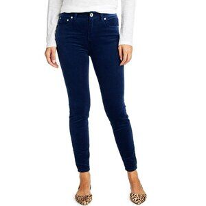 Vineyard Vines Jamie High Rise Corduroy Skinny Pant Blue Deep Bay Size 33
